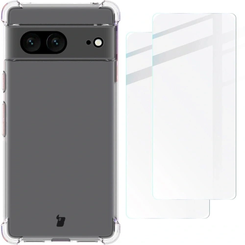 Buy Bizon Case Clear Pack case + 2x screen glass Google Pixel 7 clear - BIZ341 - {ean13} - Home Screen Store Europe
