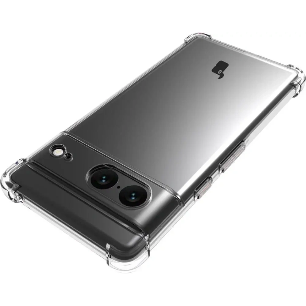 Etui + 2x szkło na ekran Bizon Case Clear Pack do Google Pixel 7 przezroczyste