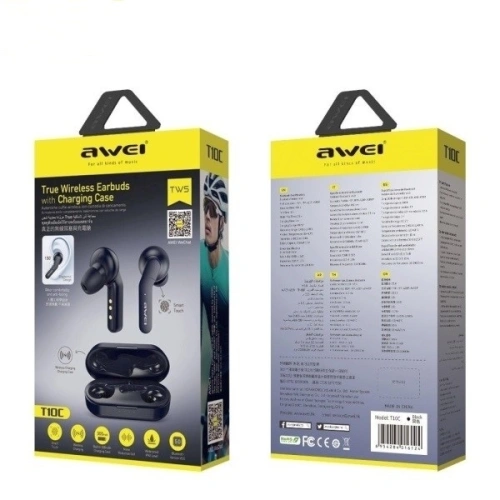 Kup AWEI căști Bluetooth 5.0 T10C TWS + stație de docare negru/black - AWEI010BLK - {ean13} - Sklep Home Screen
