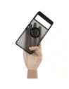 Bizon Case Hybrid Ring Google Pixel 7 smoky with a black frame