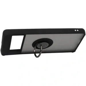 Bizon Case Hybrid Ring Google Pixel 7 smoky with a black frame