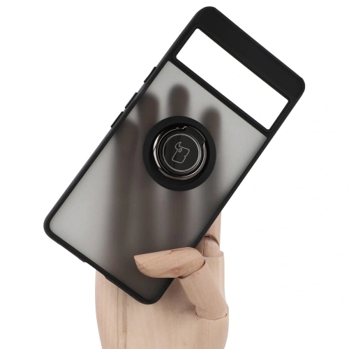 Kup Bizon Case Hybrid Ring Google Pixel 7 rauchig mit einem schwarzen Rahmen - BIZ342 - {ean13} - Sklep Home Screen