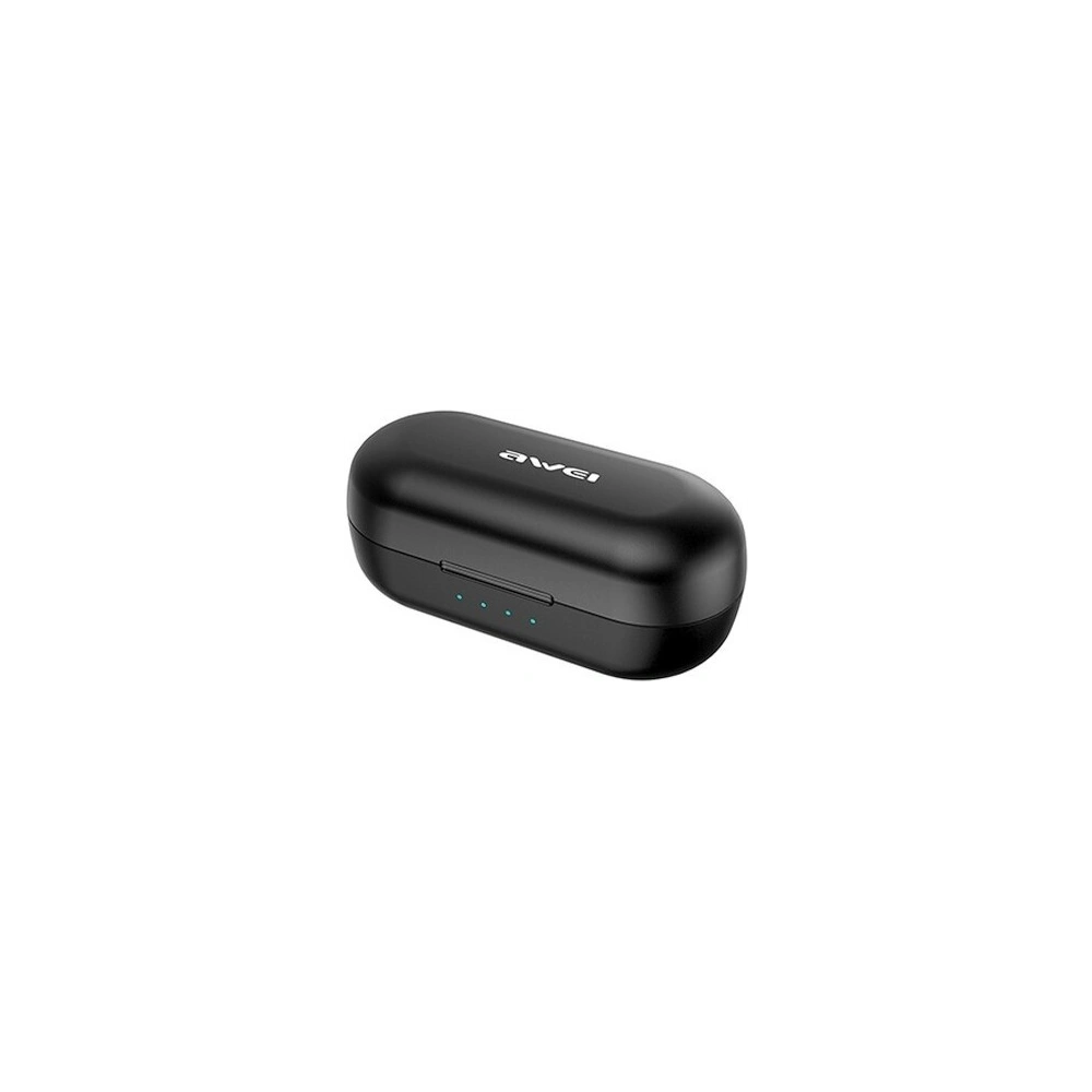 AWEI słuchawki Bluetooth 5.0 T13 TWS + stacja dokująca czarny/black