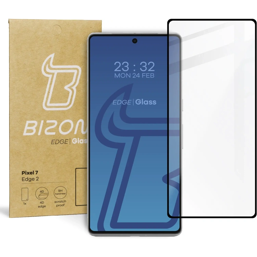 Szkło hartowane Bizon Glass Edge 2 do Pixel 7 czarne