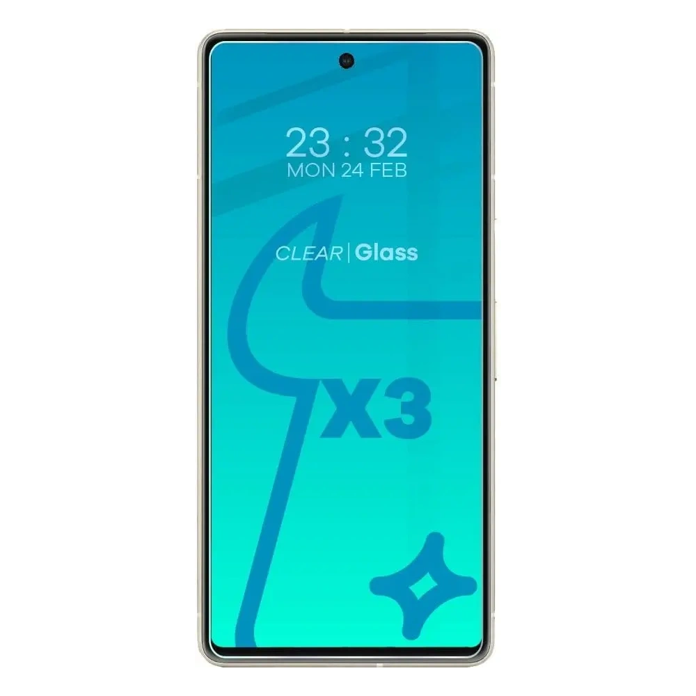 3x Szkło na ekran + szkło na aparat BIZON Clear 2 do Google Pixel 7