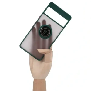 Kup Etui s úchytem na prst Bizon Case Hybrid Ring pro Google Pixel 7 Pro kouřové s tmavozeleným rámečkem - BIZ347 - {ean13} - Sklep Home Screen
