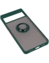 Kup Etui z uchwytem na palec Bizon Case Hybrid Ring do Google Pixel 7 Pro przydymione z ciemnozieloną ramką - BIZ347 - {ean13} - Sklep Home Screen