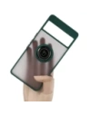 Kup Etui z uchwytem na palec Bizon Case Hybrid Ring do Google Pixel 7 Pro przydymione z ciemnozieloną ramką - BIZ347 - {ean13} - Sklep Home Screen
