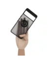 Bizon Case Hybrid Ring Google Pixel 7 Pro fumuriu cu un cadru negru