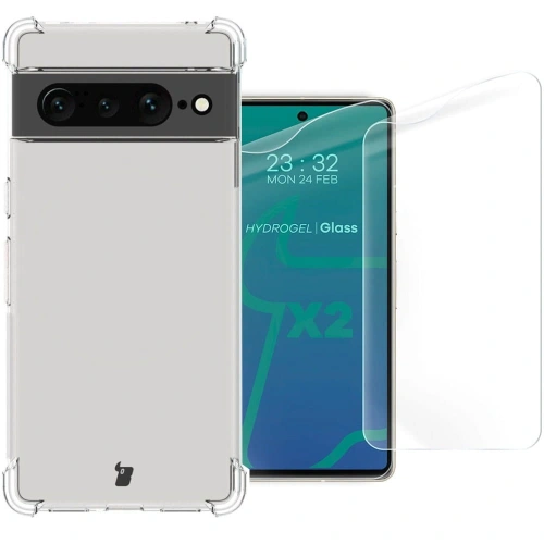 Buy Bizon Case Clear Pack case + 2x screen film Google Pixel 7 Pro clear - BIZ350 - {ean13} - Home Screen Store Europe