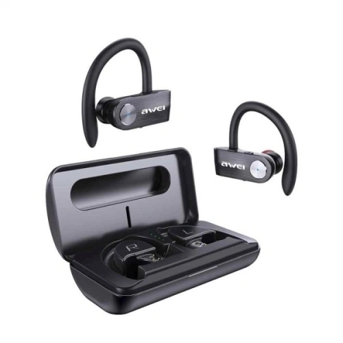 Kup AWEI căști Bluetooth 5.0 T22 TWS + stație de docking/bancă de alimentare 1500mAh negru/black - AWEI015BLK - {ean13} - Sklep Home Screen