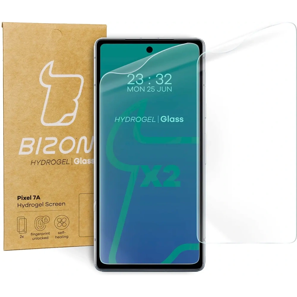 Folia hydrożelowa na ekran Bizon Glass Hydrogel do Pixel 7A [2 PACK]