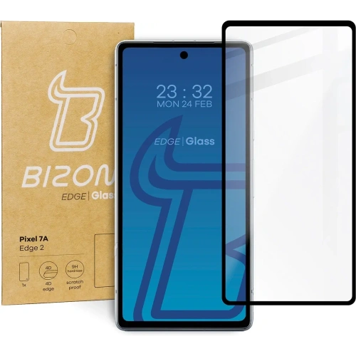 Buy Bizon Glass Edge 2 Pixel 7A black - BIZ355 - {ean13} - Home Screen Store Europe