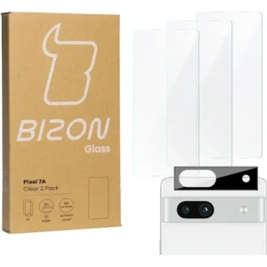 Buy BIZON Clear 3x screen glass + camera glass Pixel 7A - BIZ356 - {ean13} - Home Screen Store Europe