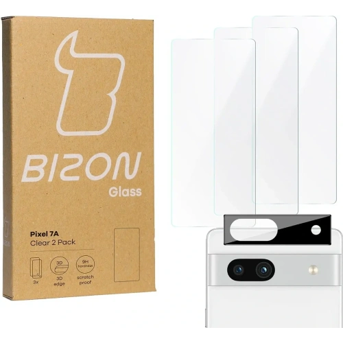 Kup BIZON Clear 3x Bildschirmglas + Kameraglas Pixel 7A - BIZ356 - {ean13} - Sklep Home Screen