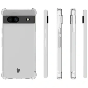 Kup Caz Bizon Clear Pack + 2x sticlă de ecran + sticlă de lentilă Google Pixel 7A clar - BIZ358 - {ean13} - Sklep Home Screen