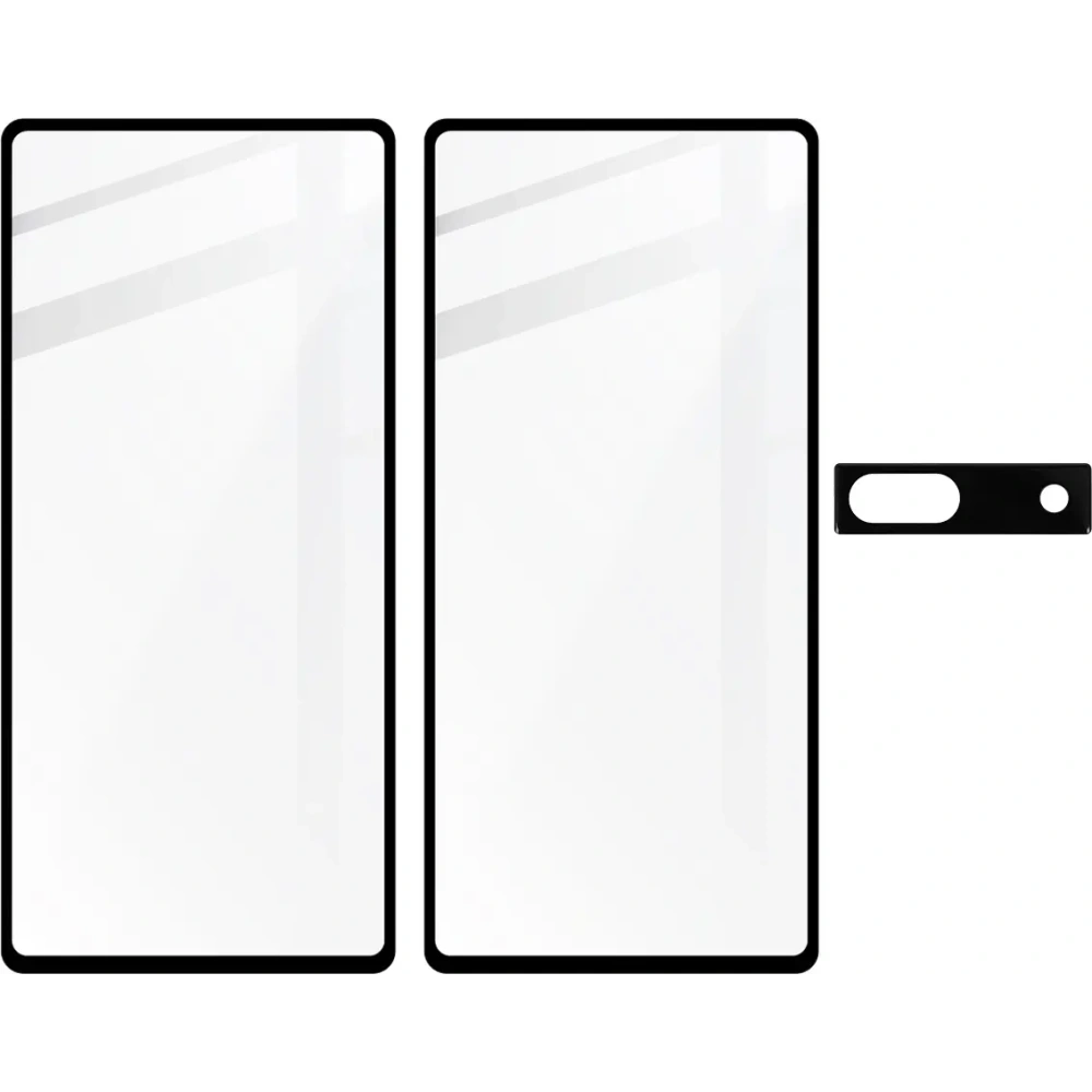 2x Szkło na ekran + szkło na aparat BIZON Edge 2 do Pixel 7A