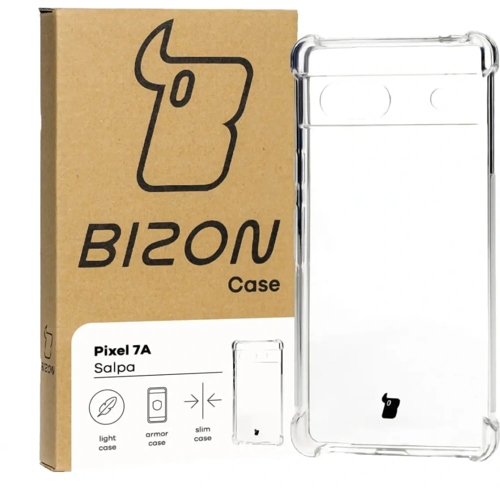 Elastyczne etui Bizon Case Salpa do Google Pixel 7A przezroczyste