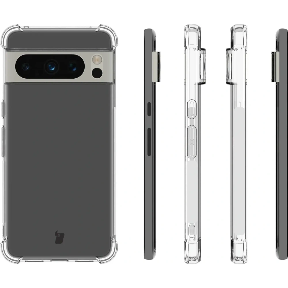 Elastyczne etui Bizon Case Salpa do Google Pixel 8 Pro przezroczyste