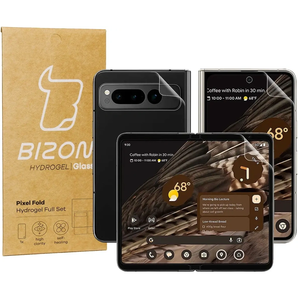 Folia hydrożelowa na tył i przód Bizon Glass Hydrogel Pixel Fold