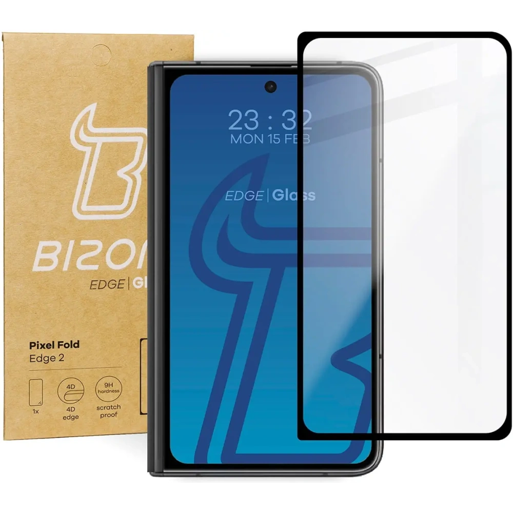 Szkło hartowane Bizon Glass Edge 2 do Pixel Fold czarne