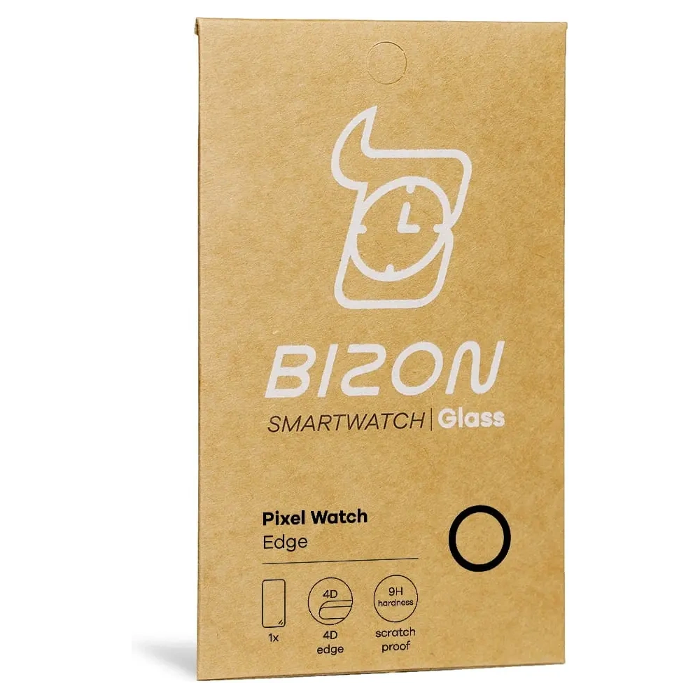 Szkło hartowane Bizon Glass Edge do Google Pixel Watch czarne
