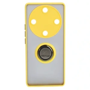 Kup Etui s úchopem na prst Bizon Case Hybrid Ring pro Honor Magic5 Lite kouřové s žlutým rámečkem - BIZ373 - {ean13} - Sklep Home Screen