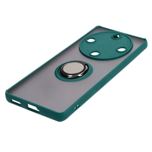 Buy Bizon Case Hybrid Ring Honor Magic5 Lite smoky with a dark green frame - BIZ374 - {ean13} - Home Screen Store Europe