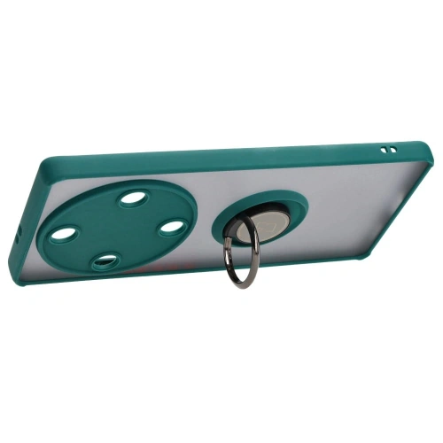Buy Bizon Case Hybrid Ring Honor Magic5 Lite smoky with a dark green frame - BIZ374 - {ean13} - Home Screen Store Europe