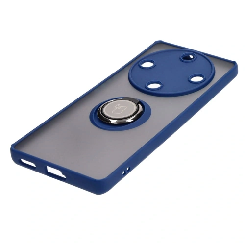 Kup Bizon Case Hybrid Gyűrű Honor Magic5 Lite füstös színű, tengerészkék kerettel - BIZ375 - {ean13} - Sklep Home Screen