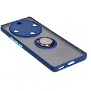 Kup Etui z uchwytem na palec Bizon Case Hybrid Ring do Honor Magic5 Lite przydymione z granatową ramką - BIZ375 - {ean13} - Sklep Home Screen