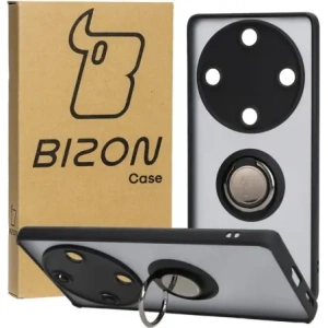 Kup Pouzdro s úchopem na prst Bizon Case Hybrid Ring pro Honor Magic5 Lite kouřové s černým rámečkem - BIZ378 - {ean13} - Sklep Home Screen