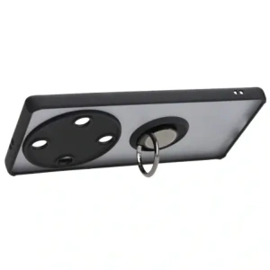 Bizon Case Hybrid Ring Honor Magic5 Lite rauchig mit einem schwarzen Rahmen
