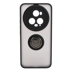Kup Pouzdro s úchytem na prst Bizon Case Hybrid Ring pro Honor Magic5 Pro kouřové s černým rámem - BIZ381 - {ean13} - Sklep Home Screen