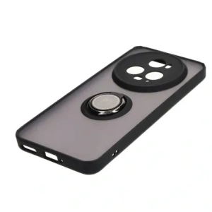 Kup Pouzdro s úchytem na prst Bizon Case Hybrid Ring pro Honor Magic5 Pro kouřové s černým rámem - BIZ381 - {ean13} - Sklep Home Screen
