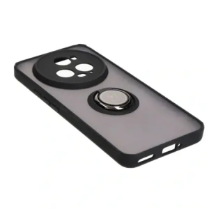 Buy Bizon Case Hybrid Ring Honor Magic5 Pro smoky with a black frame - BIZ381 - {ean13} - Home Screen Store Europe