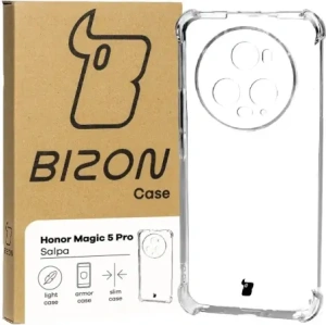 Kup Elastyczne etui Bizon Case Salpa do Honor Magic5 Pro przezroczyste - BIZ382 - {ean13} - Sklep Home Screen