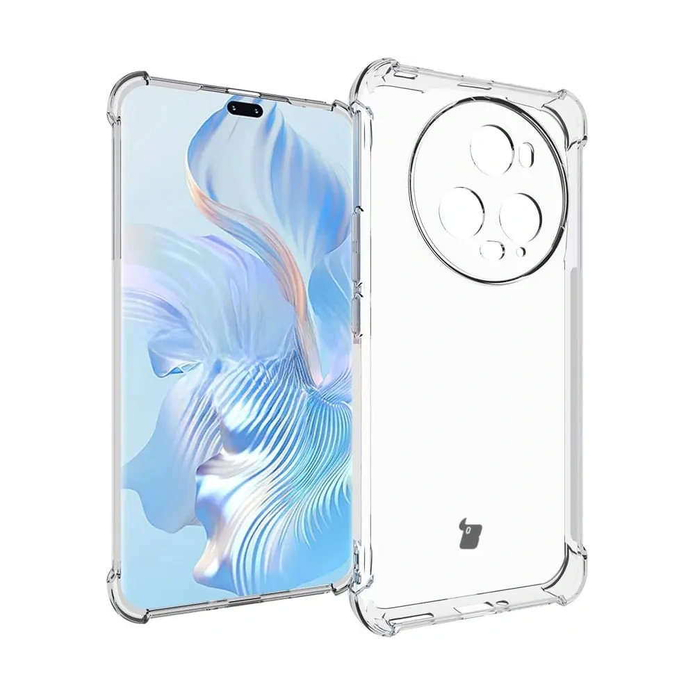 Elastyczne etui Bizon Case Salpa do Honor Magic5 Pro przezroczyste