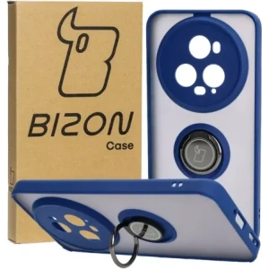 Kup Etui s úchopem na prst Bizon Case Hybrid Ring pro Honor Magic5 Pro kouřové s modrým rámem - BIZ383 - {ean13} - Sklep Home Screen