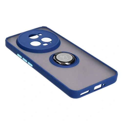 Kup Bizon Case Hybrid Ring Honor Magic5 Pro fumurie cu un cadru bleu marin - BIZ383 - {ean13} - Sklep Home Screen