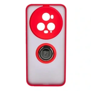 Kup Pouzdro s úchopem na prst Bizon Case Hybrid Ring pro Honor Magic5 Pro kouřové s červeným rámem - BIZ384 - {ean13} - Sklep Home Screen