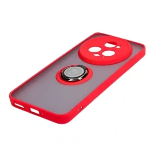Kup Pouzdro s úchopem na prst Bizon Case Hybrid Ring pro Honor Magic5 Pro kouřové s červeným rámem - BIZ384 - {ean13} - Sklep Home Screen