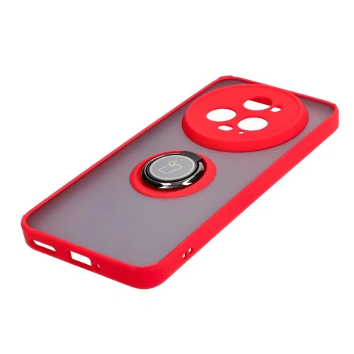 Kup Etui z uchwytem na palec Bizon Case Hybrid Ring do Honor Magic5 Pro przydymione z czerwoną ramką - BIZ384 - {ean13} - Sklep Home Screen