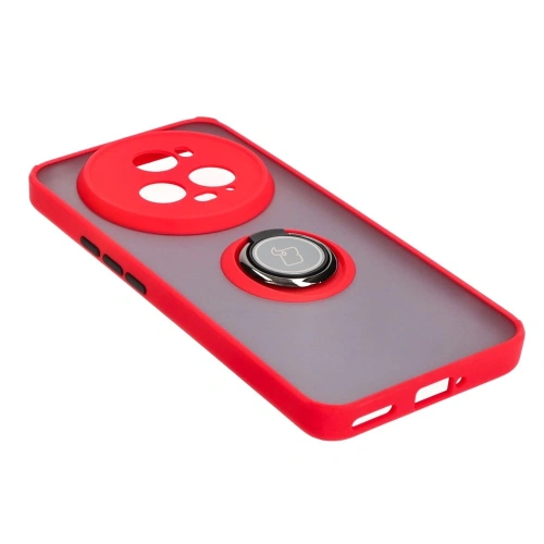 Kup Etui z uchwytem na palec Bizon Case Hybrid Ring do Honor Magic5 Pro przydymione z czerwoną ramką - BIZ384 - {ean13} - Sklep Home Screen