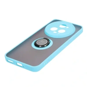 Kup Etui s úchytem na prst Bizon Case Hybrid Ring pro Honor Magic5 Pro kouřové s světle modrým rámečkem. - BIZ385 - {ean13} - Sklep Home Screen
