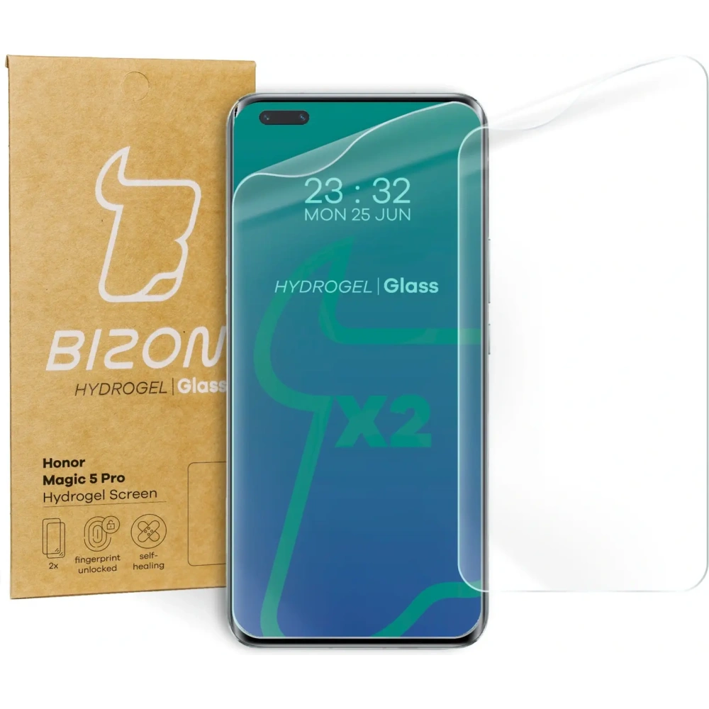 Folia hydrożelowa na ekran Bizon Glass Hydrogel do Honor Magic5 Pro [2 PACK]
