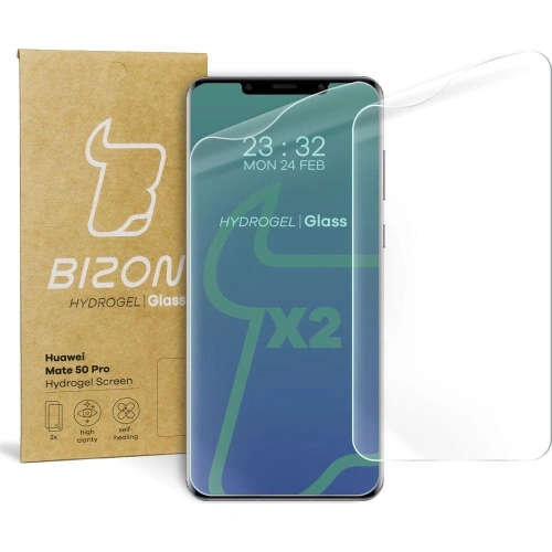 Kup Folia hydrożelowa na ekran Bizon Glass Hydrogel do Huawei Mate 50 Pro [2 PACK] - BIZ390 - {ean13} - Sklep Home Screen