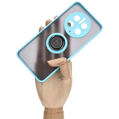 Kup Bizon Case Hybrid Ring Huawei Mate 50 Pro füstös színű, világoskék kerettel - BIZ392 - {ean13} - Sklep Home Screen