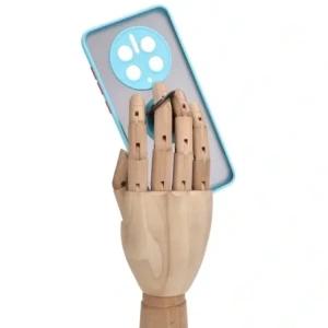 Kup Etui z uchwytem na palec Bizon Case Hybrid Ring do Huawei Mate 50 Pro przydymione z jasnoniebieską ramką - BIZ392 - {ean13} - Sklep Home Screen
