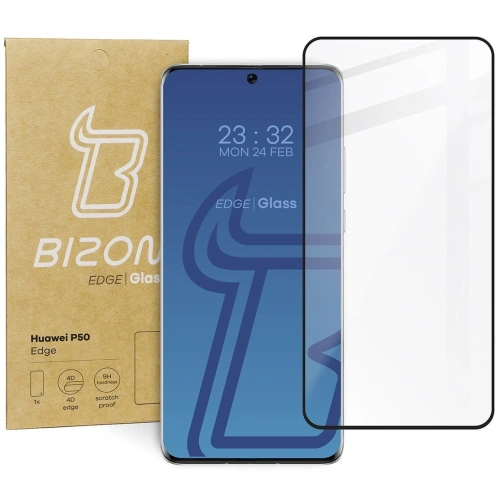Buy Bizon Glass Edge Huawei P50 black - BIZ394 - {ean13} - Home Screen Store Europe